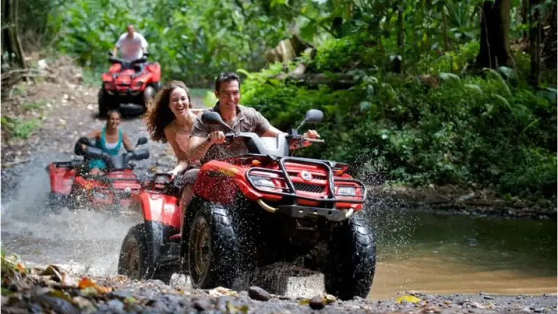ATV riders in Ubud jungle
