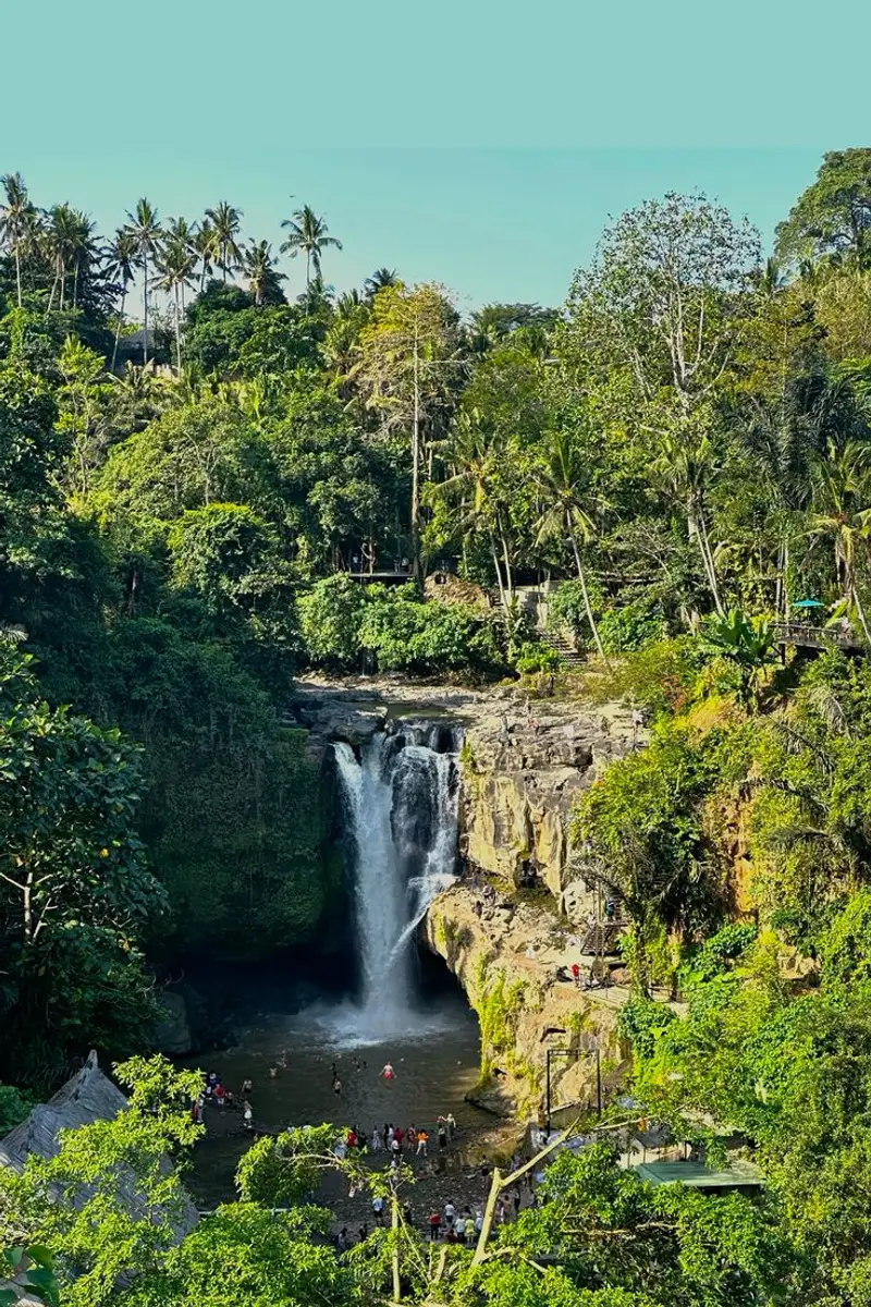 Waterfall in Bali jungle