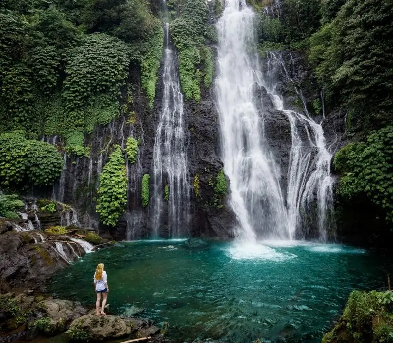 Banyumala waterfall natural pool