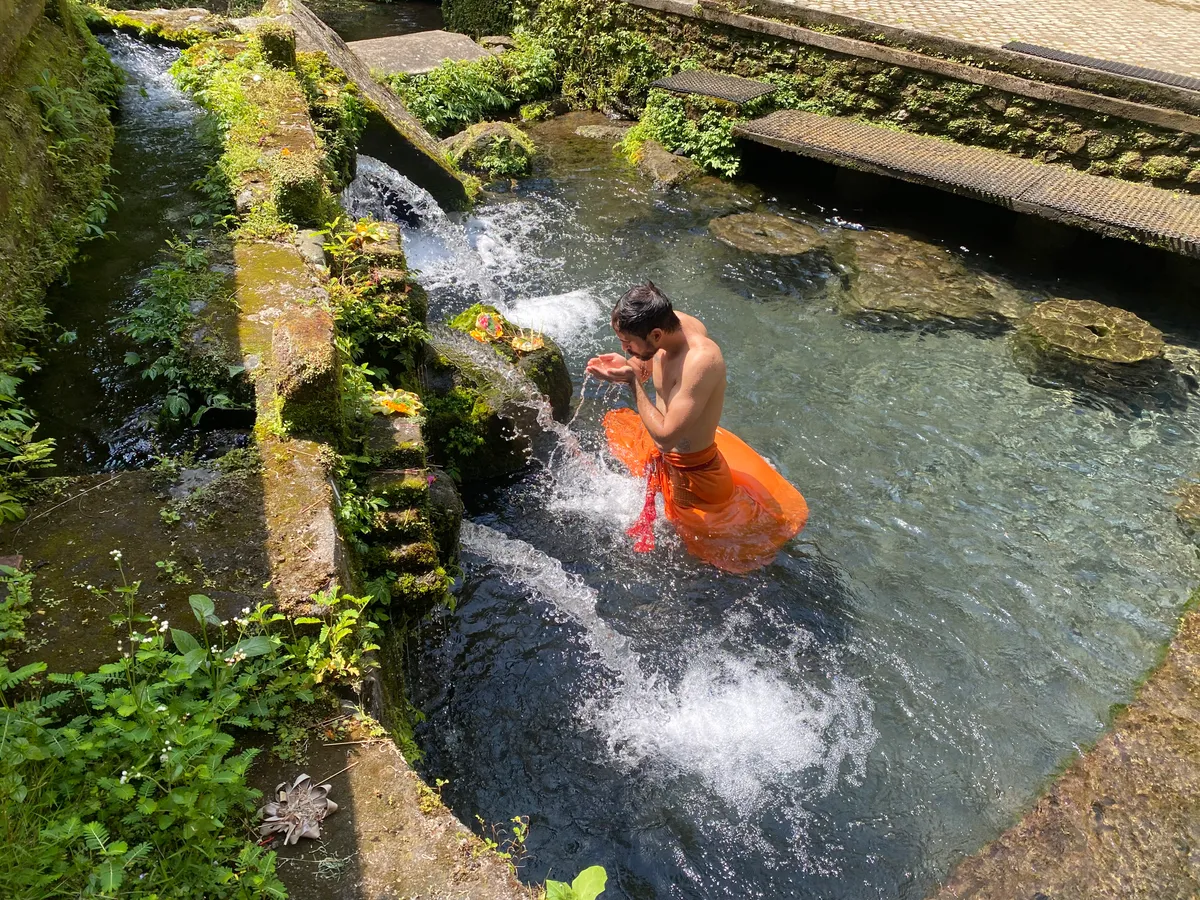 Participant smiling after completing the full purification circuit