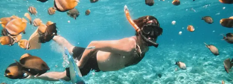 Snorkeling at Blue Lagoon turquoise waters