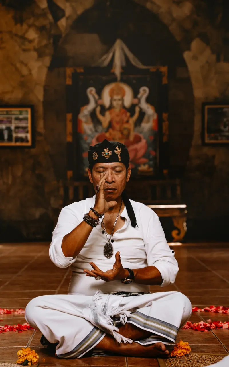 Energy healing session