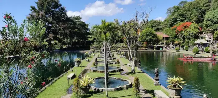Tirta Gangga lotus pond