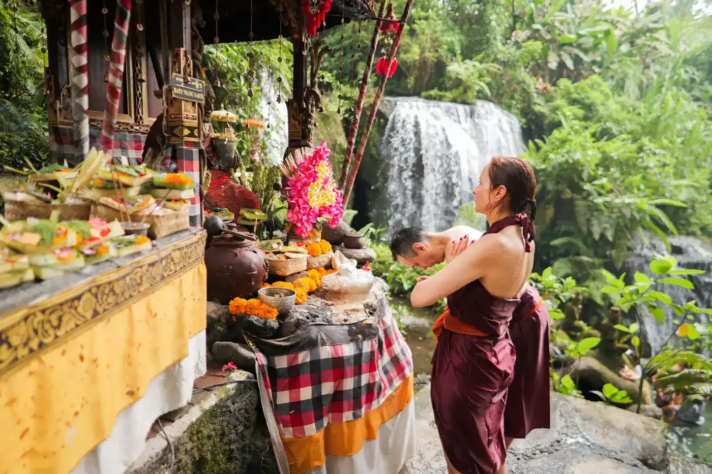 Sacred temple ritual in Bali